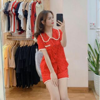 Bộ mặc nhà vải đũi lụa cao cấp