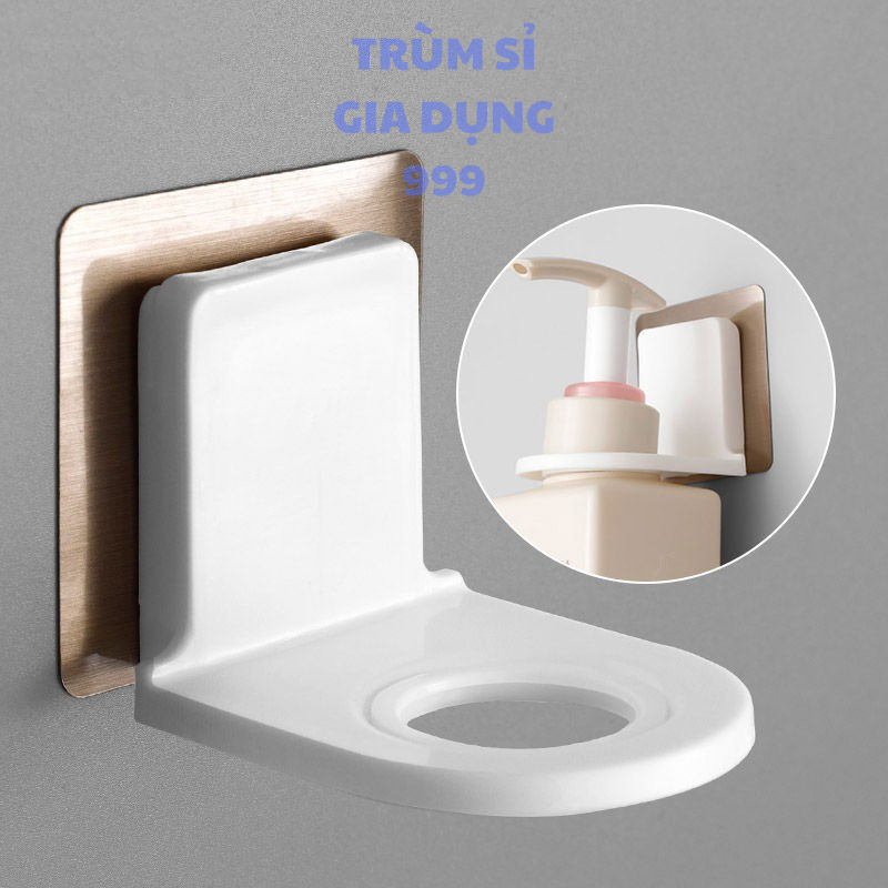 Dụng cụ đỡ chai dầu gội hoặc sữa tắm trong nhà vê sinh bằng nhưa dán tường siêu chắc