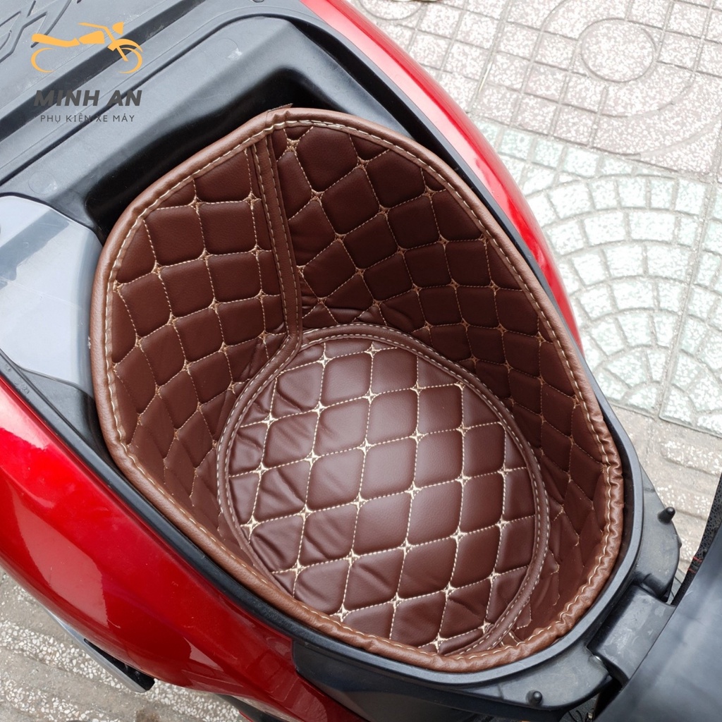 Lót Cốp Da Cách Nhiệt Chống Sốc Lót Cốp Xe Máy Honda SH Mode 2015-2021 Có Túi Đựng Giấy Tờ Minh An