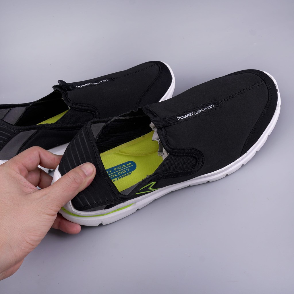 GIÀY SLIPON VẢI POWER XUẤT DƯ- ĐEN | BigBuy360 - bigbuy360.vn