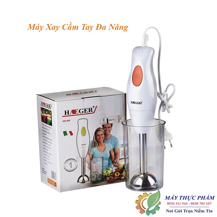 Máy HAEGER CẦM TAY, XAY CHÁO ĐỒ ĂN DẶM