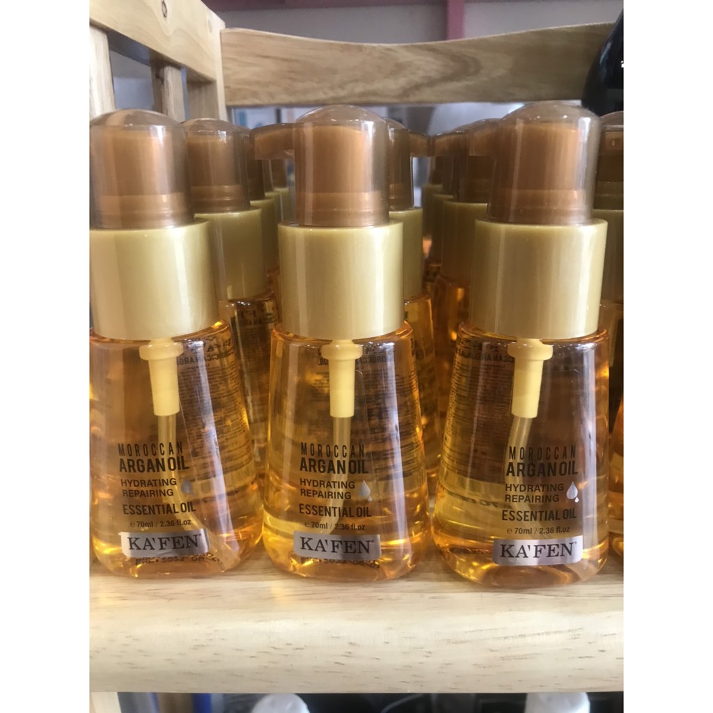 Tinh dầu dưỡng tóc Kafen Moroccan argan oil essential oil siêu mượt 70ml