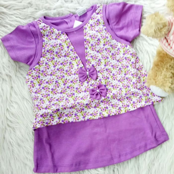 Đầm Thời Trang Màu Tím Dễ Thương Cho Bé Gái 3 4 5 6 7 8 9 10 11 Tháng 1 2 Tuổi