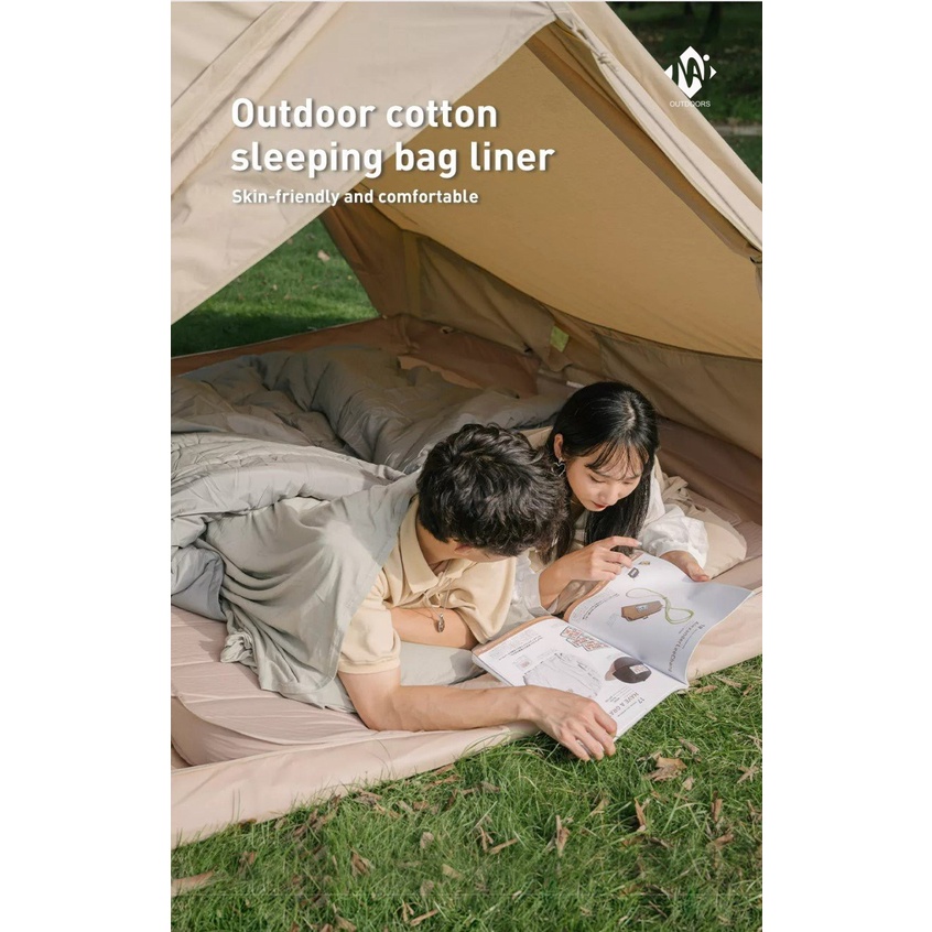 Túi ngủ cotton mùa hè NatureHike NH15S012-D/ NH15S012-E