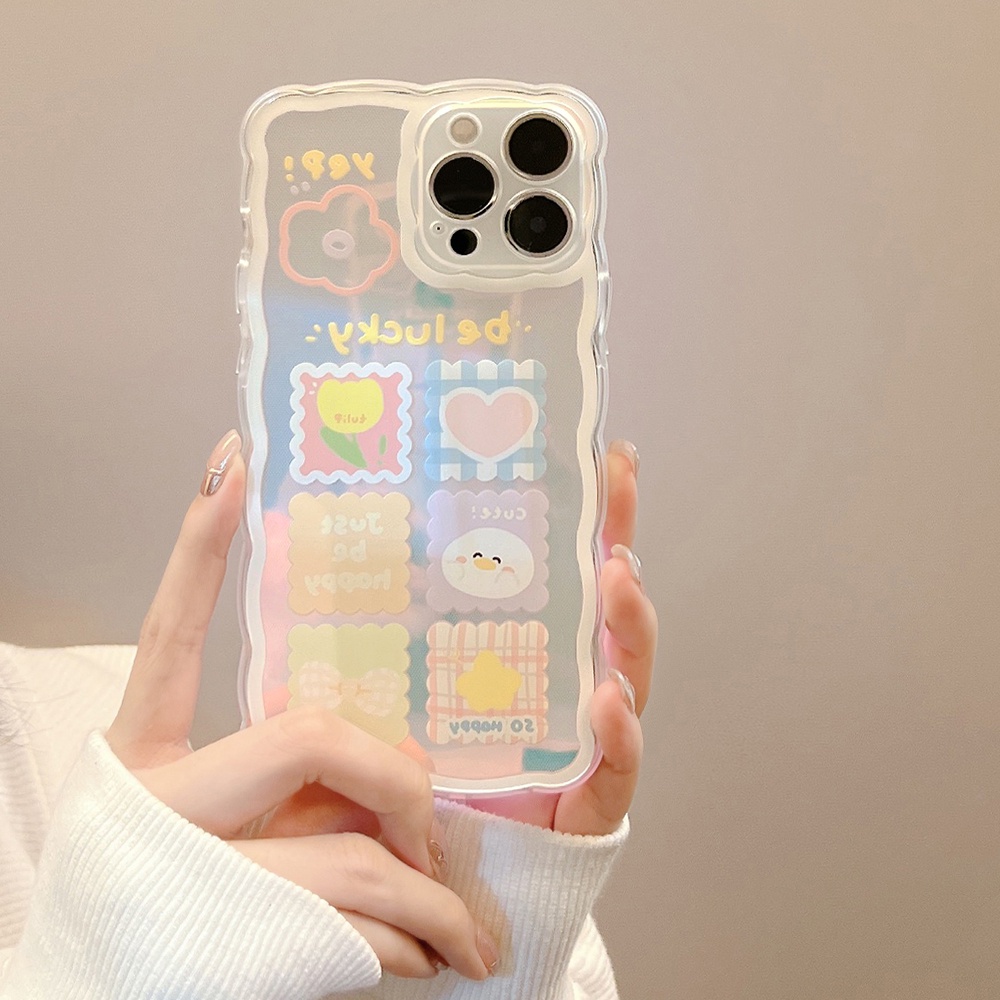 Ốp Điện Thoại TPU Dẻo Màu laser Họa Tiết graffiti Sang Trọng Cho iPhone 11 12 13 Pro max mini XS max xr 7 8 se2020 plus