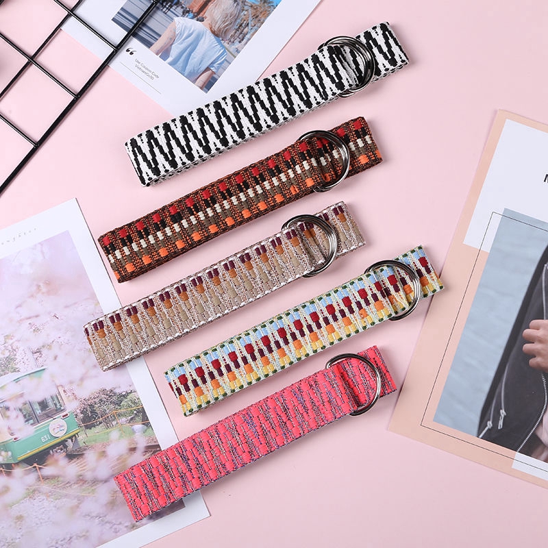 Thắt Lưng Vải Bố Thiết Kế Đơn Giản Phong Cách Hàn Quốc