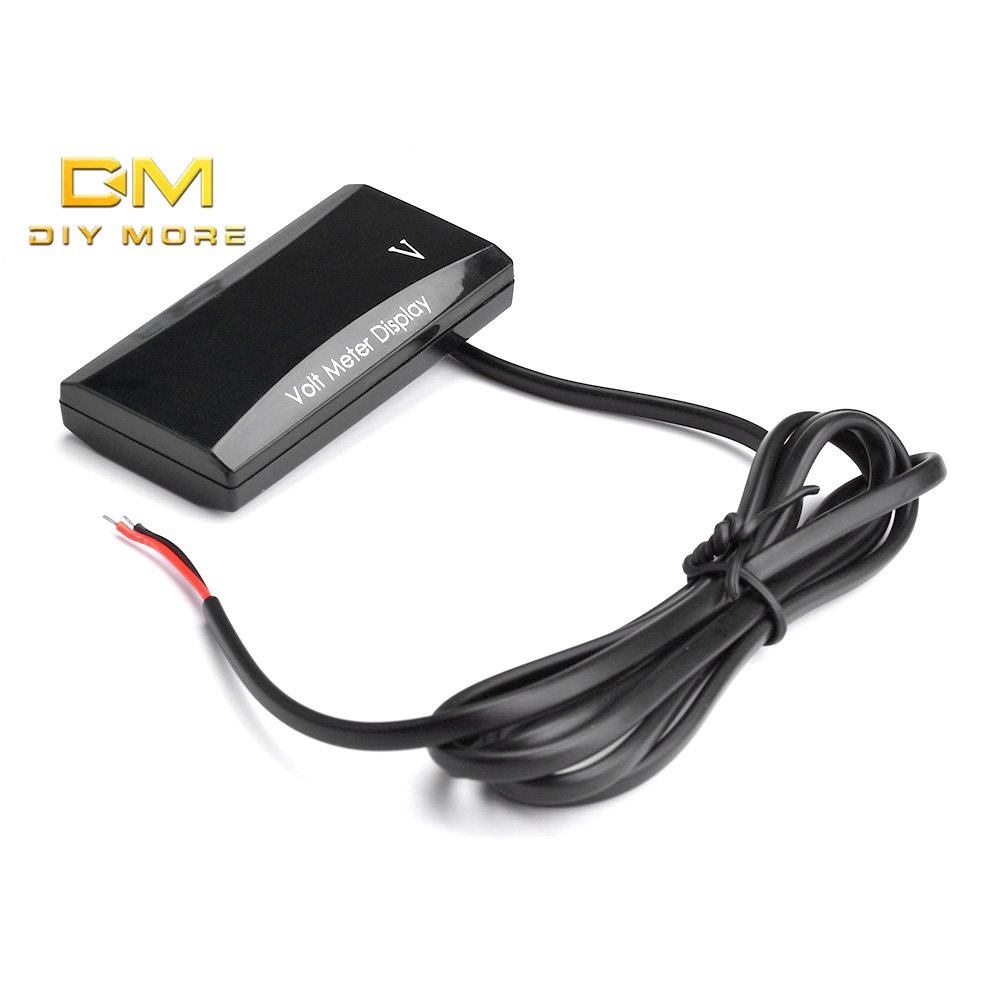 DIYMORE Vôn Kế Kỹ Thuật Số DC 12V Có Màn Hình LED Hiển Thị Cho Xe Mô Tô
