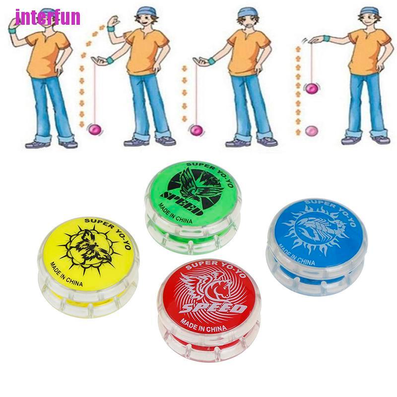 1 Đồ Chơi Yoyo Bằng Nhựa Nhiều Màu Sắc Dễ Thương