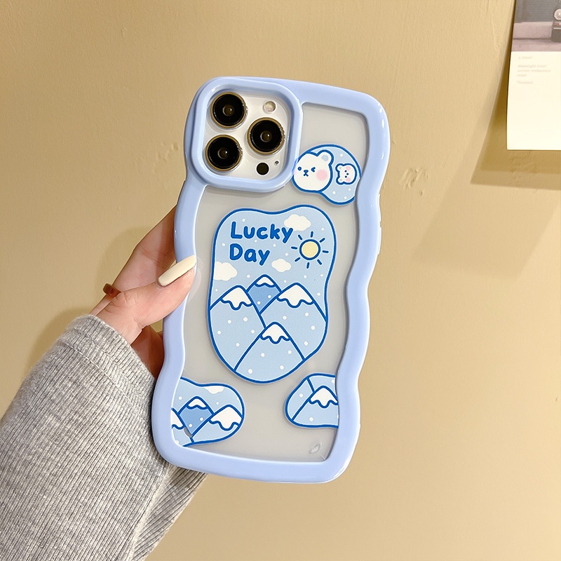 Ốp lưng iphone Phù Hợp Ốp Điện Thoại Acrylic In Hình Gấu Hoạt Hình Cho iphone13Pro / 11Pro / iPhone 11Promax / xs Dinuo case