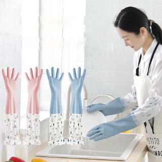 Găng tay rửa chén Bao tay rửa bát Bao Tay Làm Bếp Đôi Găng Tay Nhựa Pvc Chống Nước Chuyên Dụng Vệ Sinh Nhà Bếp