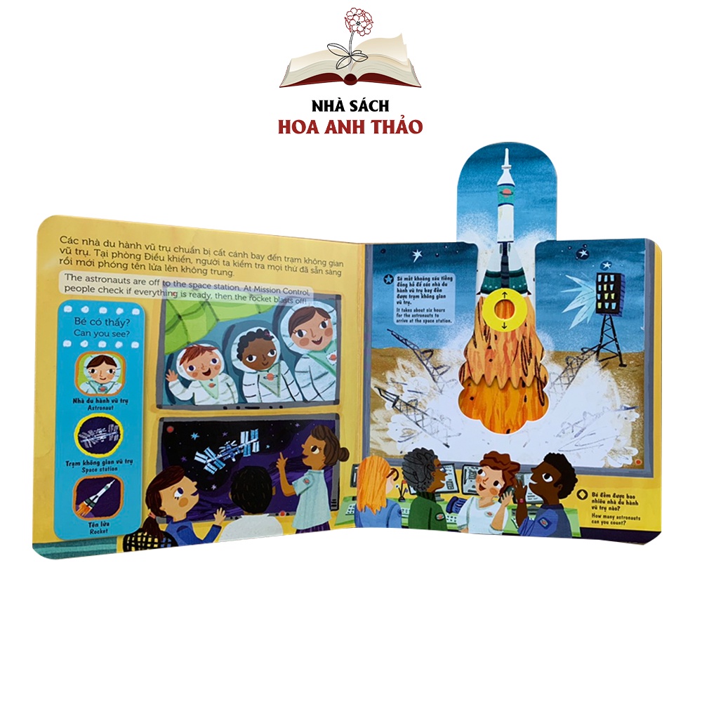 Sách chuyển động tương tác lật mở nhiều chủ đề cho bé