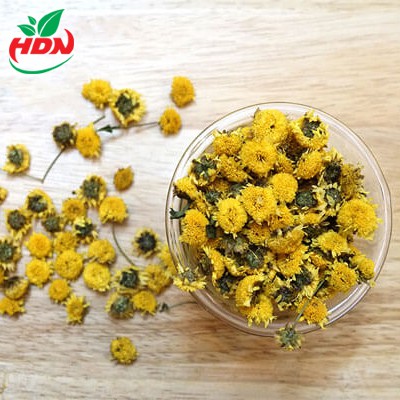 Cúc Chi Sấy HDN Trà Hoa Cúc Vàng Sấy Khô Nguyên Bông Hàng Sấy Điện Túi Zip 100gr