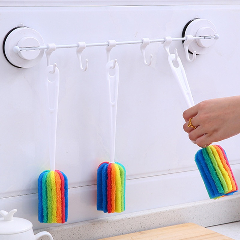 Cọ Chà Rửa Ly Cốc/Chai Lọ/Chai Nước Em Bé Có Tay Cầm Dài Thoải Mái Tiện Dụng
