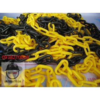 DÂY XÍCH NHỰA VÀNG ĐEN - 25M