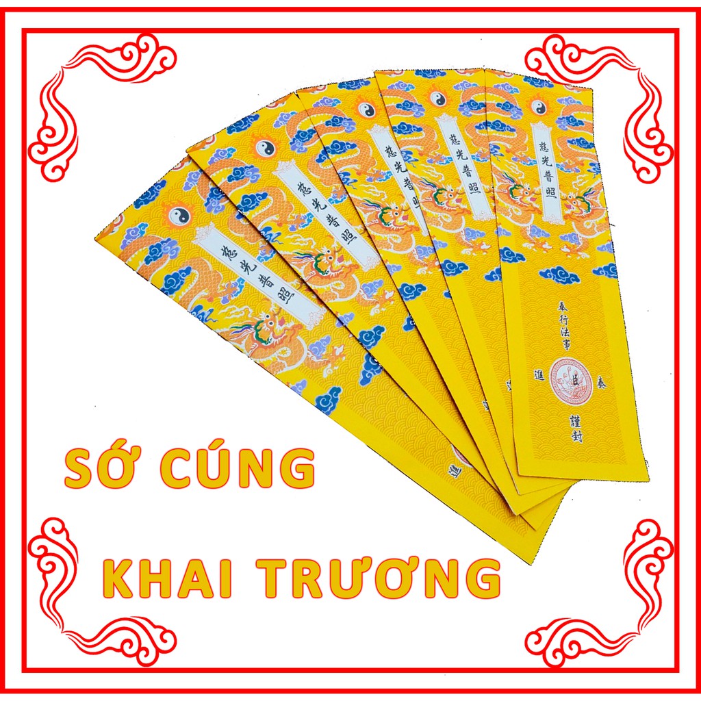 Sớ cúng dịp KHAI TRƯƠNG cửa hàng shop nhà hàng cửa tiệm