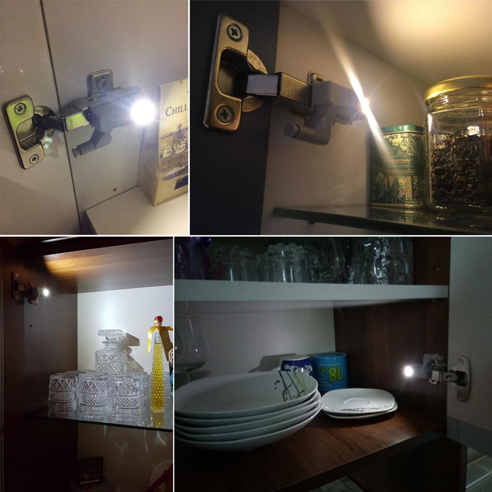 Đèn LED Cảm Biến Bản Lề 0.75W Ánh Sáng Trắng Ấm Gắn Tủ Chén / Phòng Ngủ