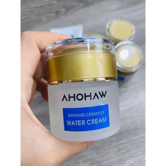 Kem cấp nước AHOHAW dưỡng ẩm , căng bóng làn da - SHINNING CERAMIDE WATER CREAM Chiết 50g