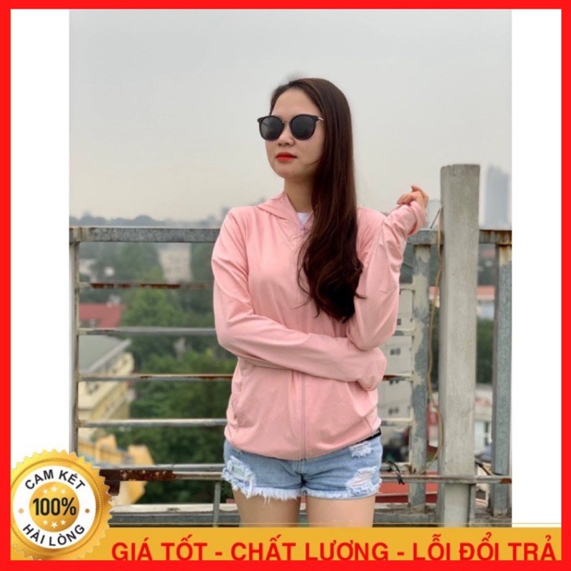 Áo chống nắng nữ chất vải thun cotton mềm mại, thấm mồ hôi, chống tia UV hiệu quả - Hồng Hà Store