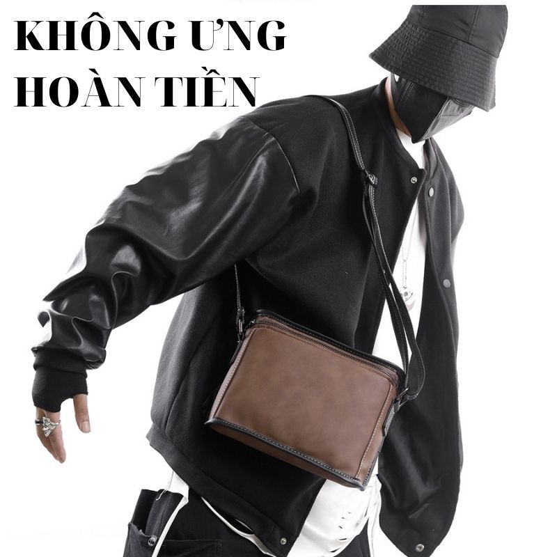 Túi đeo vai nam nữ ⚡FREESHIP⚡da cô điển Lịch lãm, phong cách, bền đẹp. BH 12t Tặng Vớ nam 86U7
