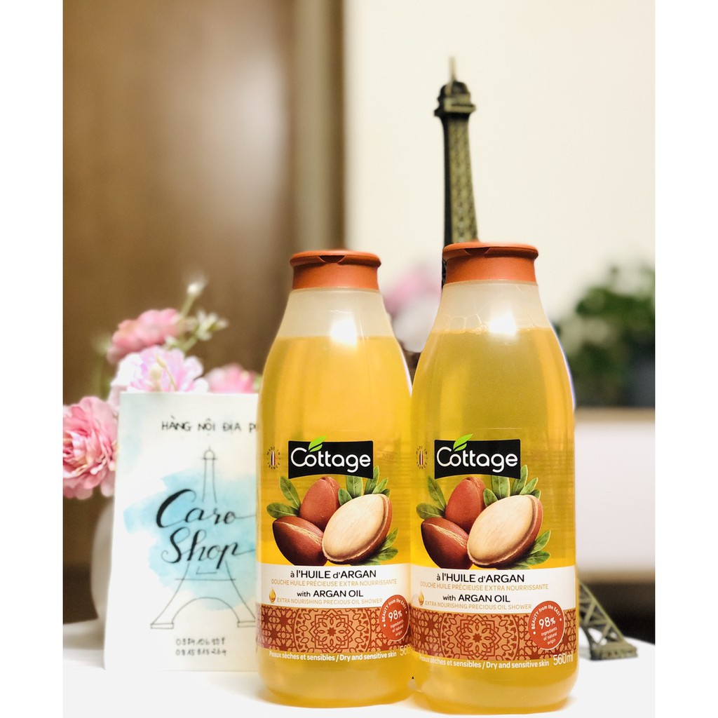 Sữa tắm Cottage Hạnh Nhân 560ml hàng Pháp