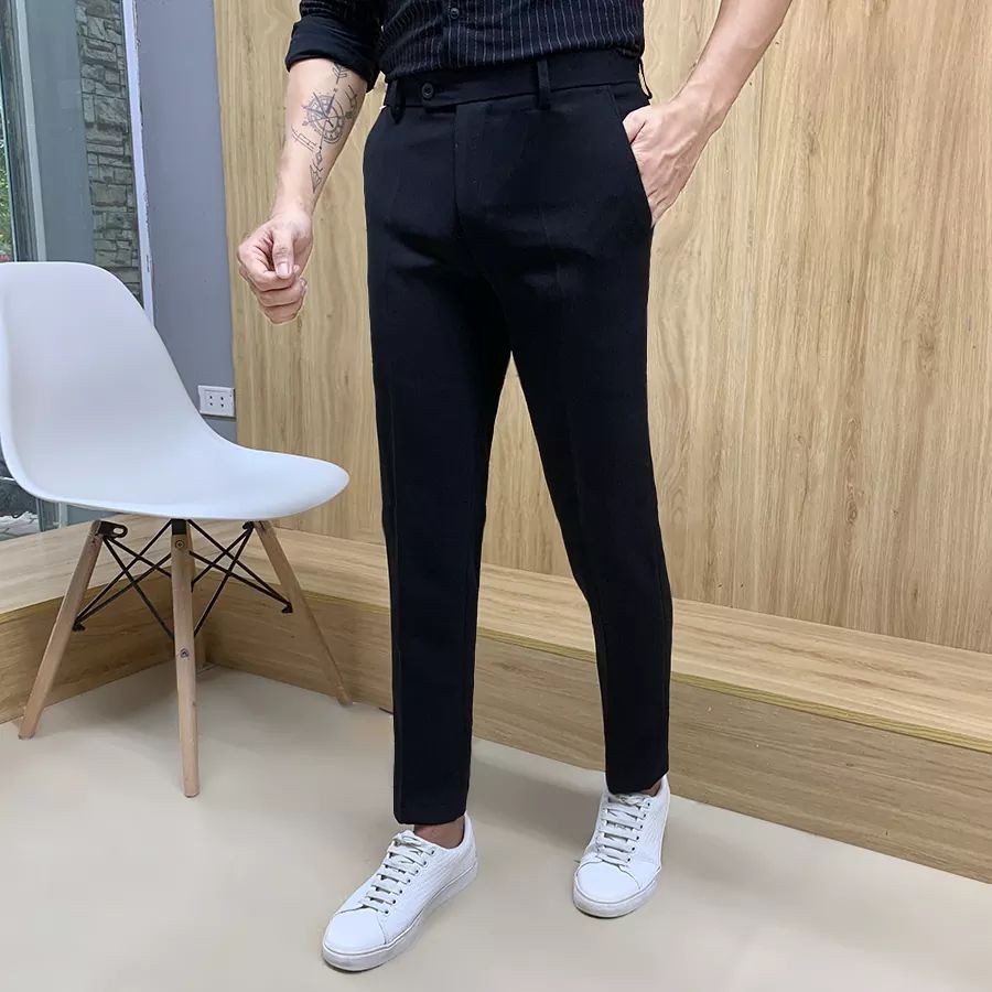 [VẢI TUYẾT MƯA ]Quần tây nam cao cấp kiểu dáng Hàn Quốc co giãn 4 chiều, dáng ôm body chống nhăn , chống xù tuyệt đối | BigBuy360 - bigbuy360.vn