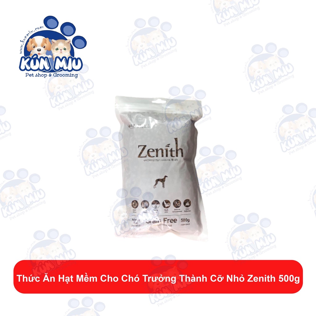 Thức ăn hạt mềm cho chó Zenith Adult túi 0.5kg