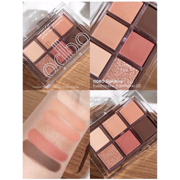 Phấn Mắt Odbo Signature 6 Ô