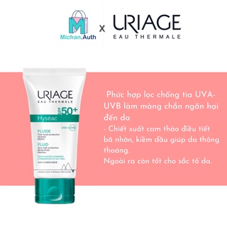 Kem Chống Nắng Uriage Hyseac Fluide SPF 50+ 50ml