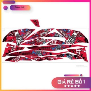 Tem xe winner x 150 thỏ rabit dán xe đỏ