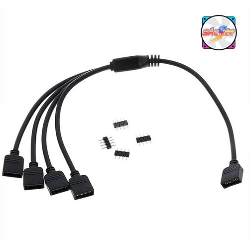 Dây chia RGB 12v 4-pin và dây chia ARGB 5v 3-pin