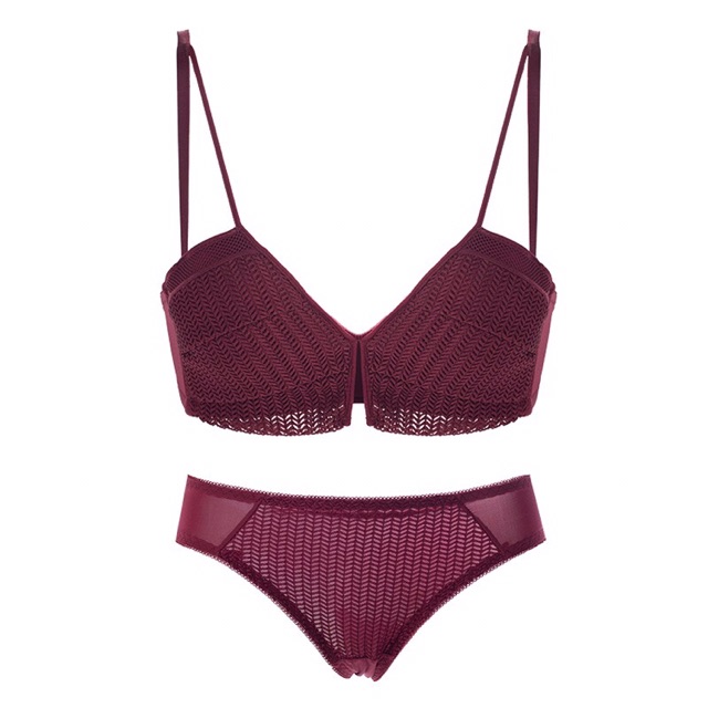 Bộ Đồ Lót Spice Girl Nâng Ngực,Ren Đan Thông Hơi Không Gọng