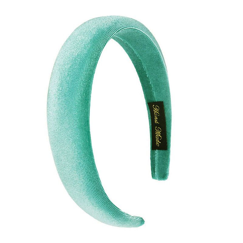 Flgo Băng Đô Bằng Vải Nhung Dày Dặn Màu Sắc Kẹo Ngọt Họa Tiết Hình Học Dành Cho Nữ