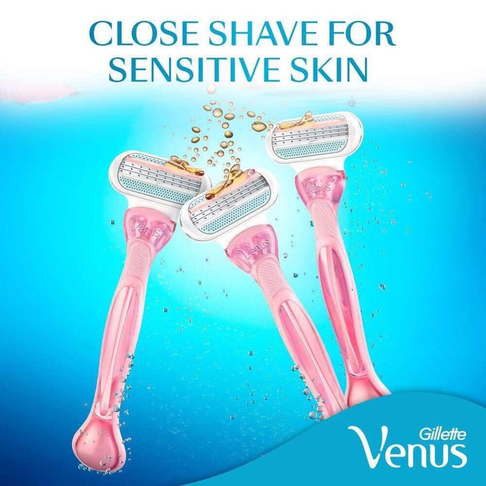 Dao cạo dành cho nữ Gillette Venus Sensitive cao cấp - USA