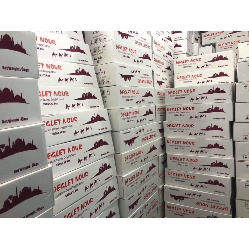 Chà là khô nguyên cành của Isreal hộp 500g