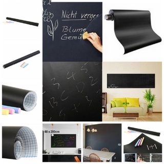 Bảng viết dán tường tiện dụng kích thước 90*100cm tặng kèm 5 viên phấn màu