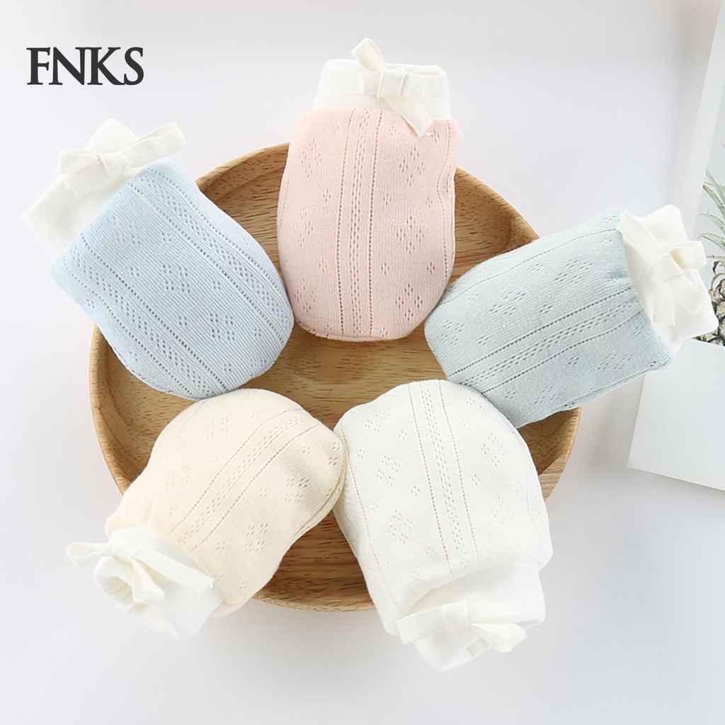 Bao tay lưới bảo vệ mặt chống trầy xước thoáng khí cho bé sơ sinh