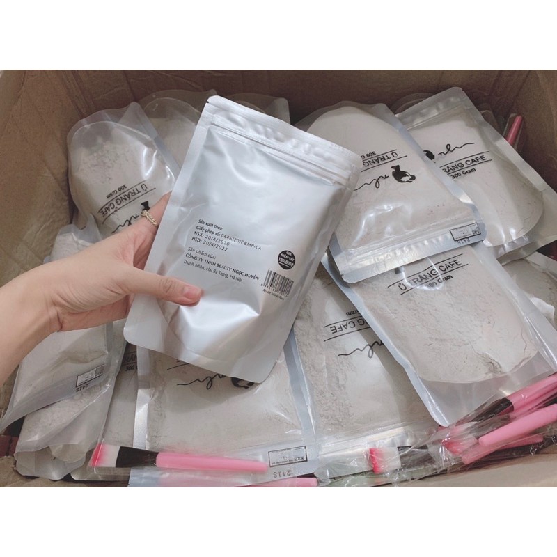 Bột Ủ trắng Cà Phê handmade 🎁cọ + que + băng đô + phiếu hdsd | BigBuy360 - bigbuy360.vn