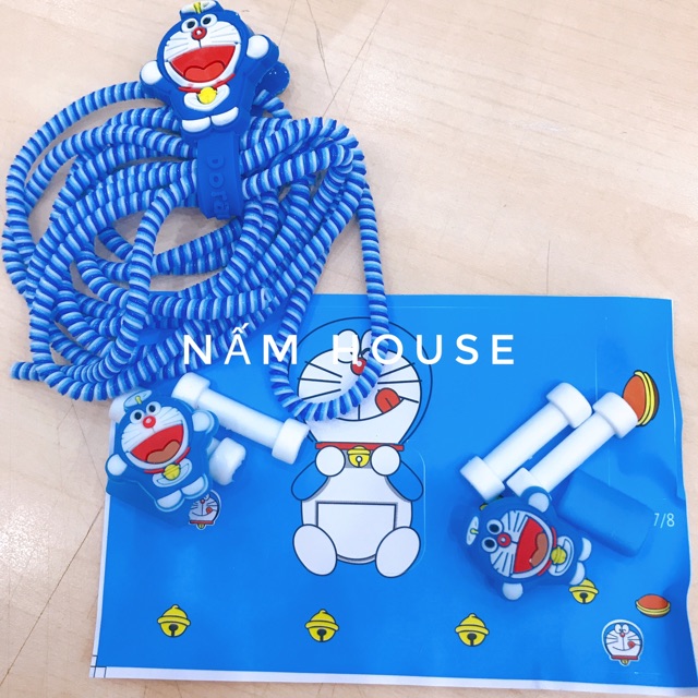 Bộ Decal dây quấn điện thoại Doraemon 🍄 Nấm House 🍄