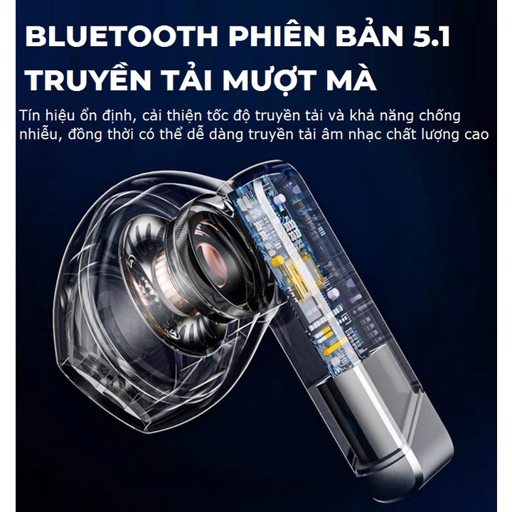 Tai nghe bluetooth không dây Gutek L11 tws 5.1 IPX5 chạm cảm ứng âm thanh HIFI bass mạnh có mic dùng cho ios/android