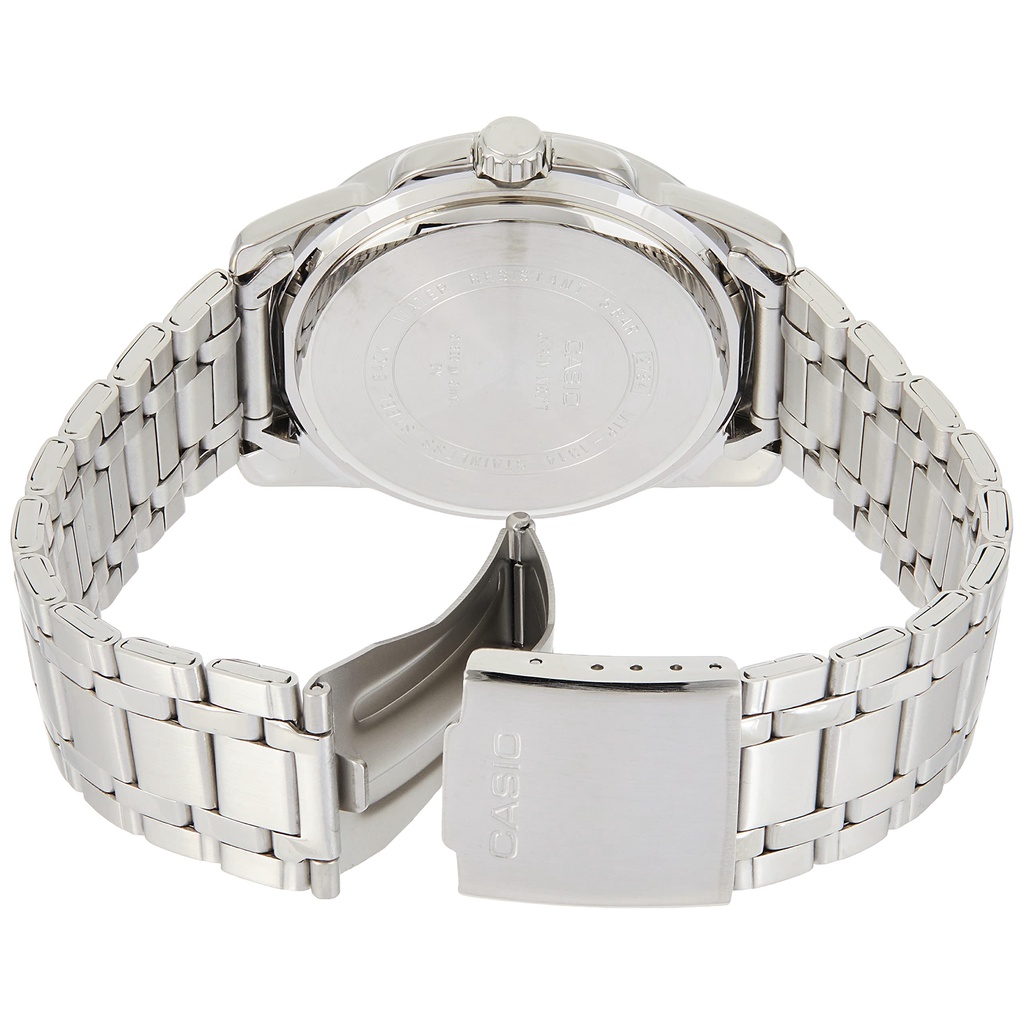 Đồng Hồ Casio Nam Chính Hãng, Đồng Hồ Casio MTP1314D - 7A Dây Thép Mặt Trắng Fullbox.
