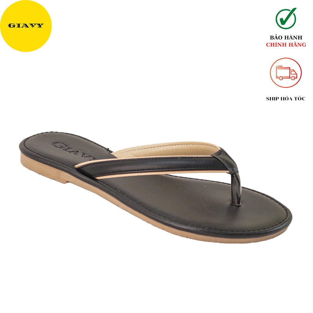 Dép kẹp nữ quai mảnh phối màu NK131 - GIÀY GIAVY