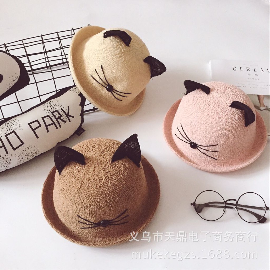 Mũ vành mèo bé gái 20400