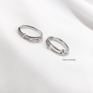 Nhẫn đôi kép bạc Choco Jewelry