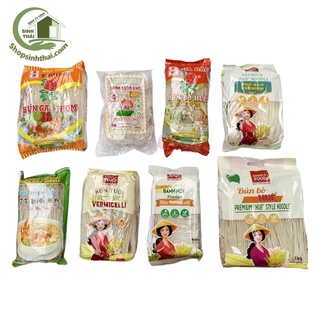 Hủ tíu, Nui, mì trứng, bún tươi, bún gạo khô, bánh tráng, cốm dẹp, phở, bún bò huế, bánh hỏi, miến, gia vị - chọn loại