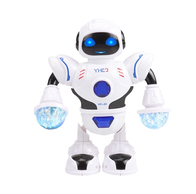 Robot nhảy múa phát nhạc đèn flash vui nhộn cho bé