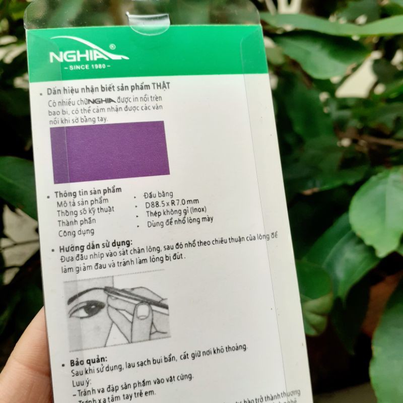 Nhíp nhổ lông mày N-402 Kềm Nghĩa