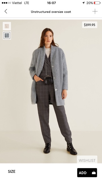 Áo khoác mango xịn