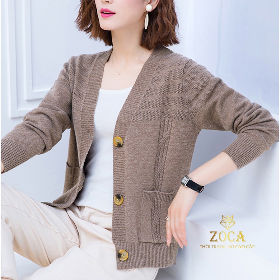 Áo khoác len cardigan nữ thu đông HÀNG CAO CẤP chất mềm mịn_CDG03 | BigBuy360 - bigbuy360.vn