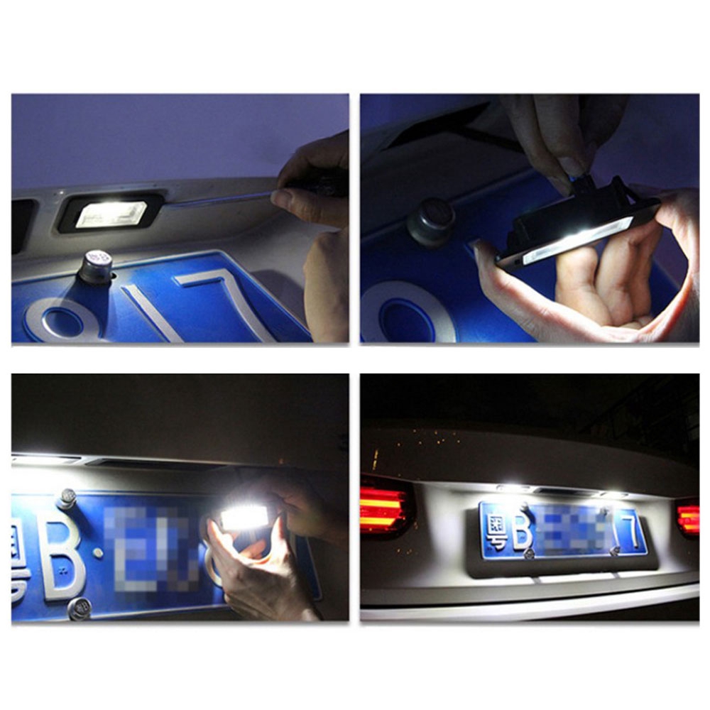 Set 2 Đèn Led 18smd Gắn Biển Số Xe Ô Tô Nissan Teana J31 J32 Maxima Cefiro Altima Rogue Sentra