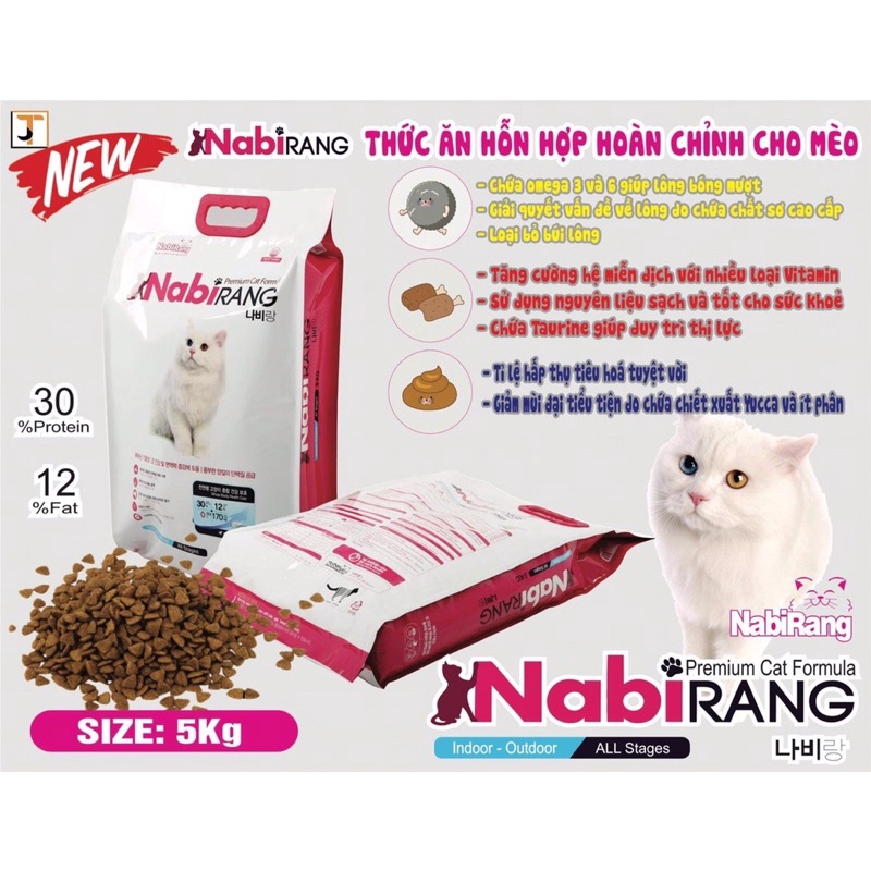 Catsrang 5kg thức ăn cho mèo date mới dành cho mọi lứa tuổi